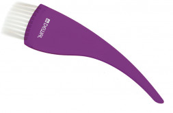 Кисть для окрашивания  DEWAL, прзрачная фиолетовая, с белой прямой  щетиной, широкая 50мм
